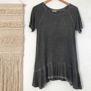 Nordstrom Dantelle Gray Burnt Out / Acid Wash Top